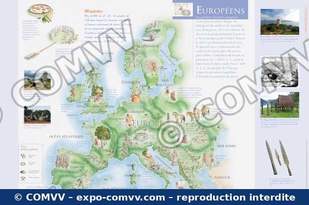 Panneau de l'exposition Civilisations