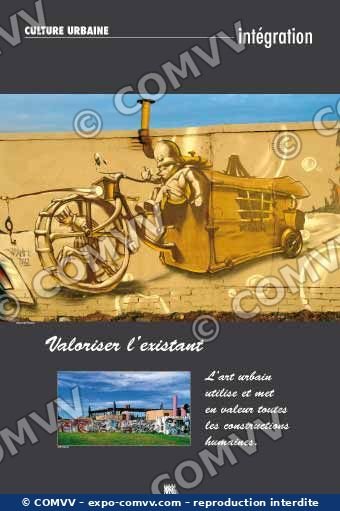 Panneau de l'exposition Culture urbaine