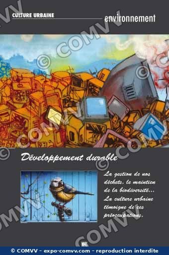 Panneau de l'exposition Culture urbaine