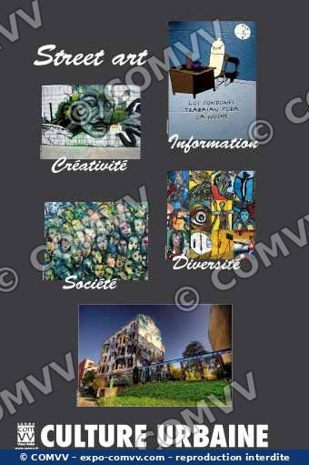 Panneau de l'exposition Culture urbaine