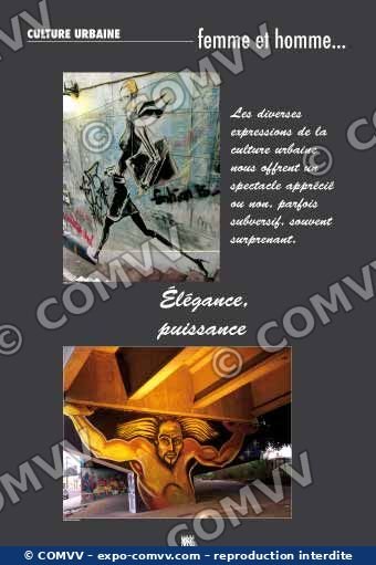 Panneau de l'exposition Culture urbaine