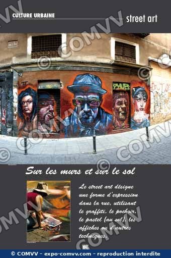 Panneau de l'exposition Culture urbaine