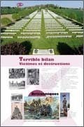Panneau de l'exposition Premiere Guerre mondiale 1914-1918