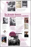 Panneau de l'exposition Premiere Guerre mondiale 1914-1918