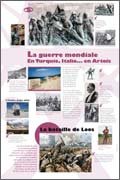 Panneau de l'exposition Premiere Guerre mondiale 1914-1918
