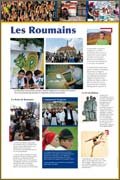 Panneau de l'exposition Roumanie
