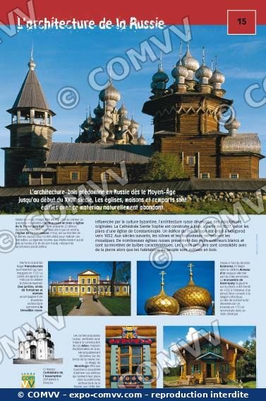 Panneau de l'exposition Russie