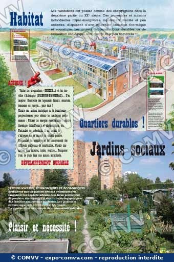 Panneau de l'exposition Actions développement durable