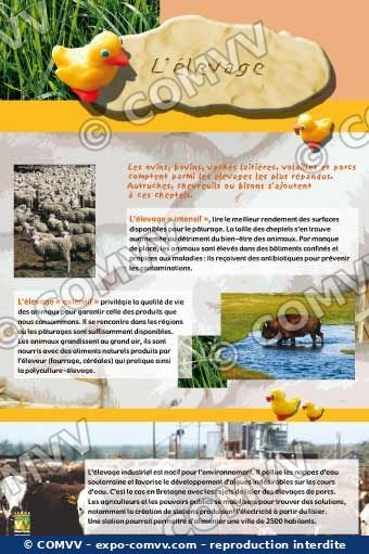 Panneau de l'exposition À la découverte de l'agriculture