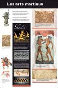 Panneau de l'exposition Arts martiaux