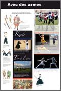 Panneau de l'exposition Arts martiaux