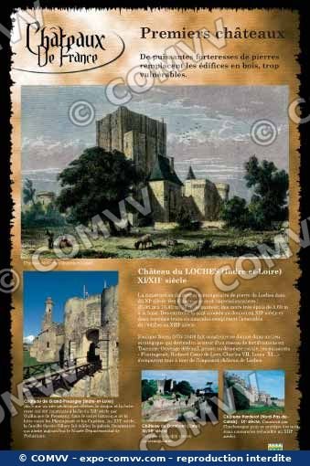 Panneau de l'exposition Châteaux de France