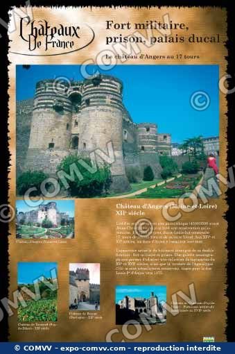 Panneau de l'exposition Châteaux de France