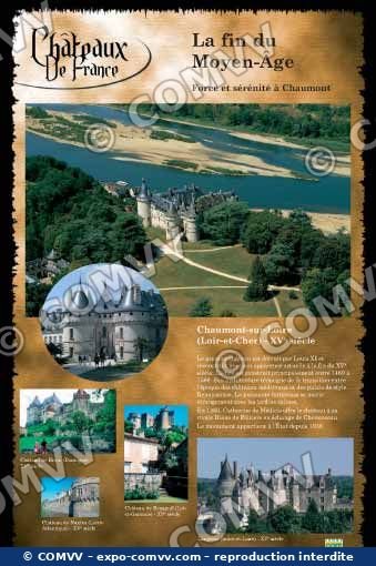 Panneau de l'exposition Châteaux de France