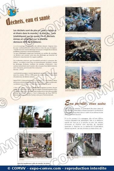 Panneau de l'exposition Développement durable