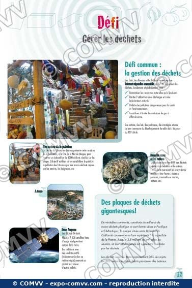 Panneau de l'exposition Déchets
