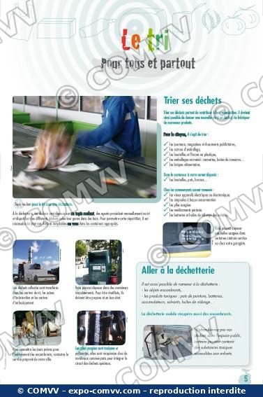 Panneau de l'exposition Déchets