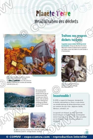 Panneau de l'exposition Déchets
