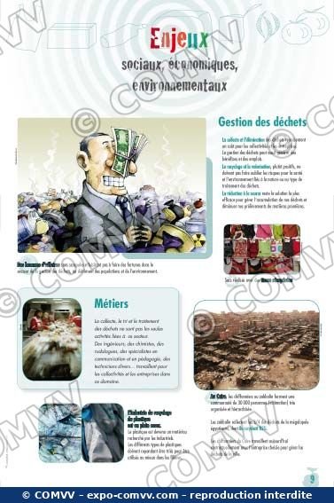 Panneau de l'exposition Déchets