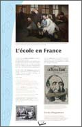 Panneau de l'exposition L'ecole