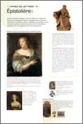 Panneau de l'exposition Femmes de lettres
