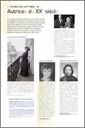 Panneau de l'exposition Femmes de lettres