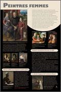 Panneau de l'exposition Femmes artistes peintres