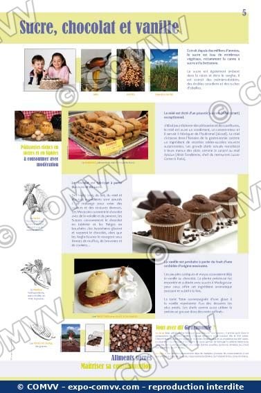 Panneau de l'exposition Gastronomie