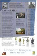 Panneau de l'exposition Litterature francaise XVIIIe et XIXe