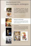Panneau de l'exposition Marionnettes