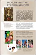 Panneau de l'exposition Marionnettes