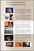 Panneau de l'exposition Marionnettes