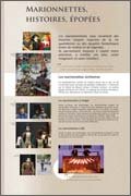 Panneau de l'exposition Marionnettes