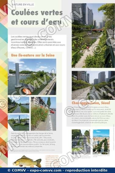Panneau de l'exposition Nature en ville