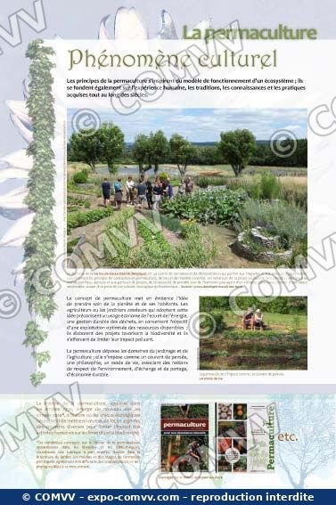 Panneau de l'exposition Permaculture