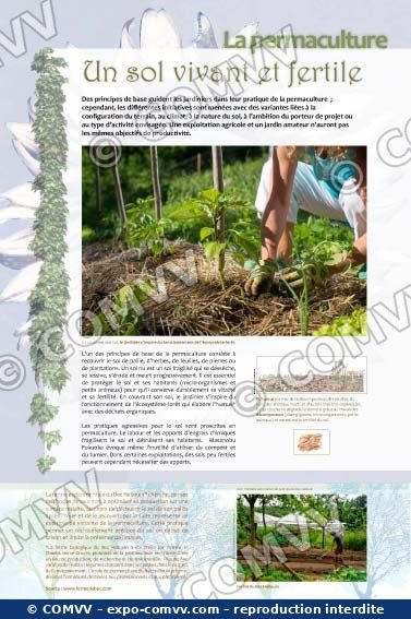 Panneau de l'exposition Permaculture