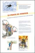 Panneau de l'exposition Les pompiers