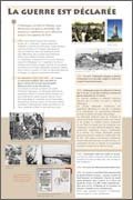 Panneau de l'exposition Seconde Guerre mondiale 1939-1945