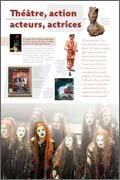 Panneau de l'exposition Le theatre