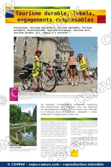 Panel from the exhibition Sustainable Tourism