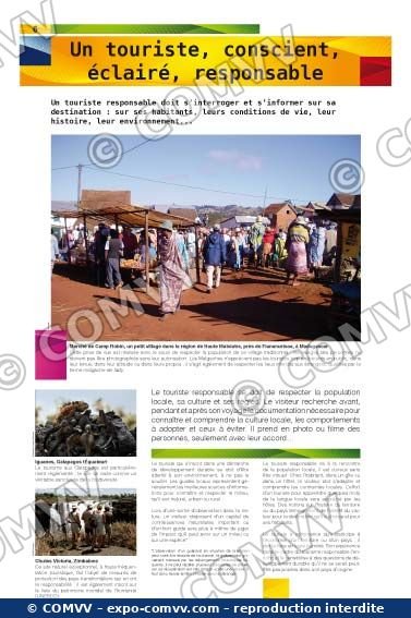 Panel from the exhibition Sustainable Tourism