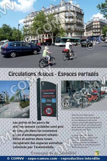 Panneau de l'exposition Transports et mobilité