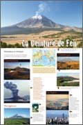 Panneau de l'exposition Volcans et seismes