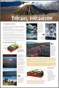 Panneau de l'exposition Volcans et seismes